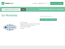 Tablet Screenshot of gomontanita.com